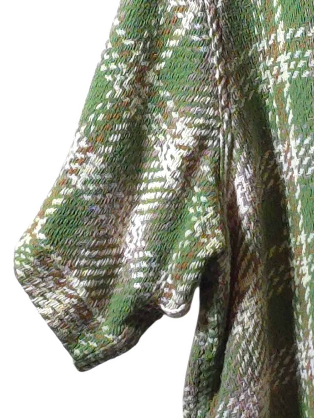 BDG Urban Outfitters Green Plaid Oversized Button Up Shirt Large Cotton Shacket - Picture 4 of 14
